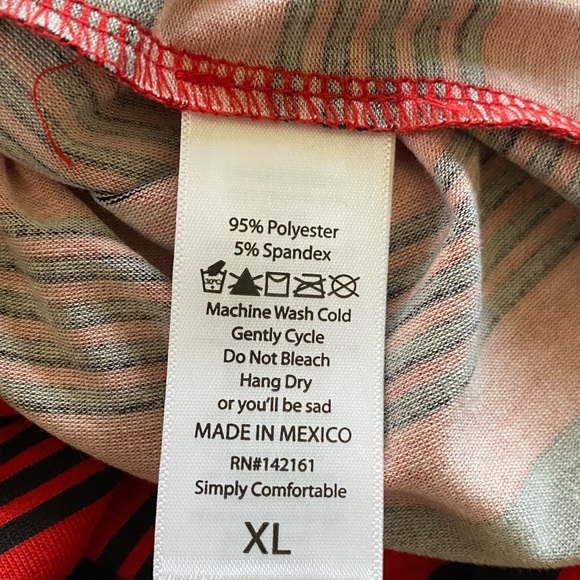 LuLaRoe ❤️“SUMMER”🖤 STRIPED SLEEVELESS DRESS SIZE EXTRA LARGE 🌟NWT🌟 - Picture 11 of 13